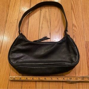 Vtg sven Berkeley black leather mini bag